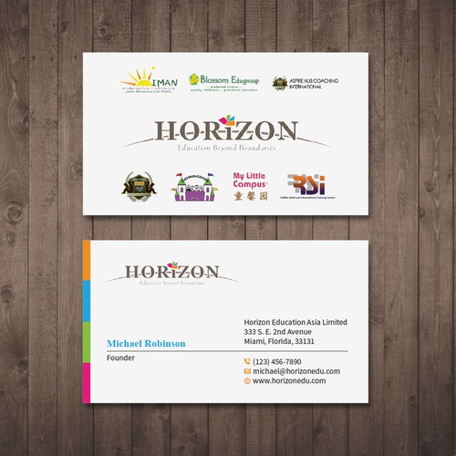 Impactful business card design for an educational platform Design by Tcmenk