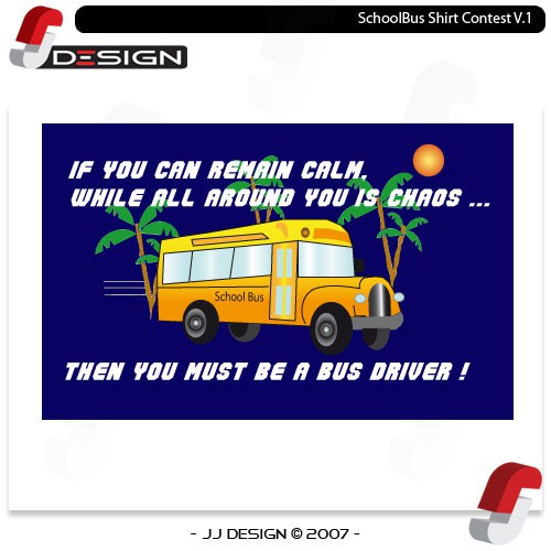School Bus T-shirt Contest Design von JJ Design