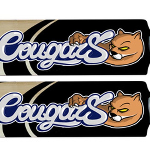 Design a Cricket Bat label for Cougar Cricket Design by Citizen