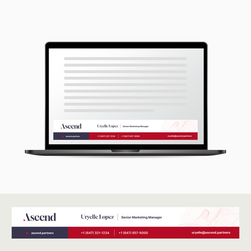 Ascend Partners New Branded Email Signature Design by Oranye Putih