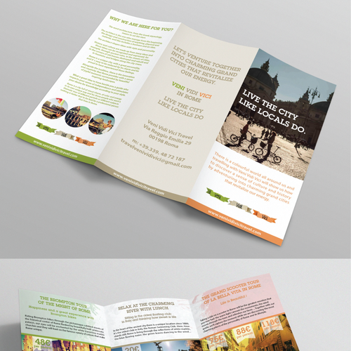 Let's venture togheter to create a charming brochure about the MIGHT OF ROME. Are you a REaL roman? Design por Hrle