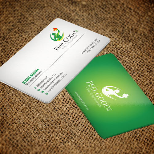 A Step To Better Health - Business card for the medical industry Design by FK_Designs