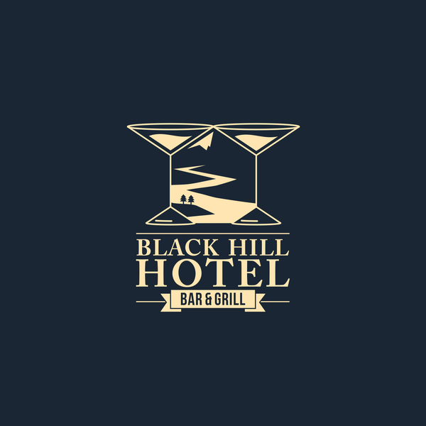 Design by madcravvt titled "Black Hill Hotel Logos"