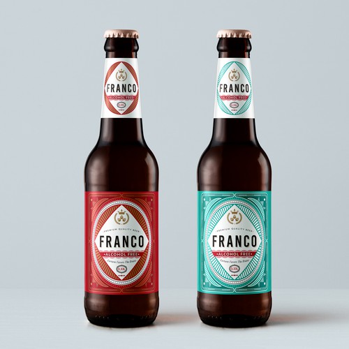 Design a NonAlcoholic Beer Label Fortune Favours the Brave Product packaging contest