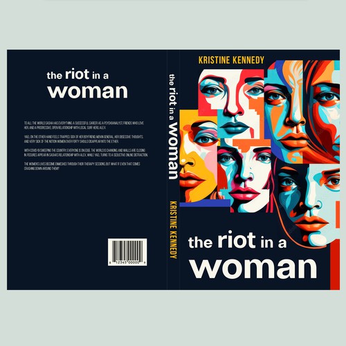 Wow factor book cover for women's contemporary fiction novel Design von Radmilica