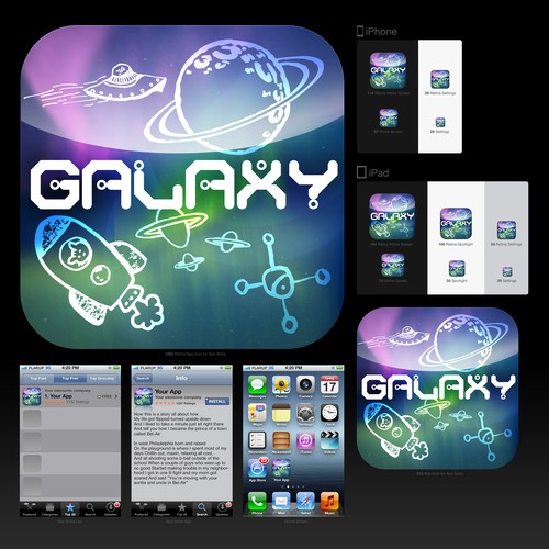 Design di iOS Space Game Needs Logo and Icon di designspot