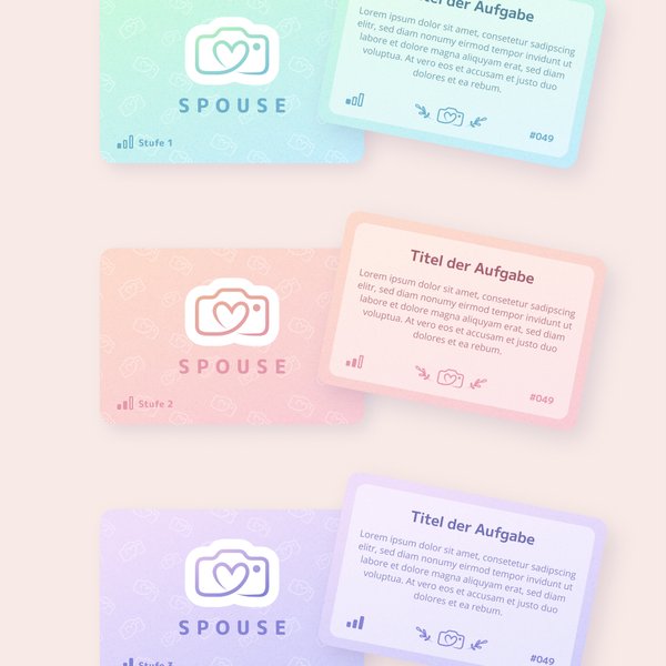 Design realizzato da And • Rea intitolato "Card game design"