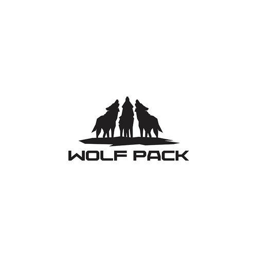 wolf pack logo design