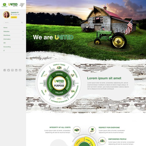 Looking for "stunning" & "Unique" Company Intranet Design Design by | Aquarian |