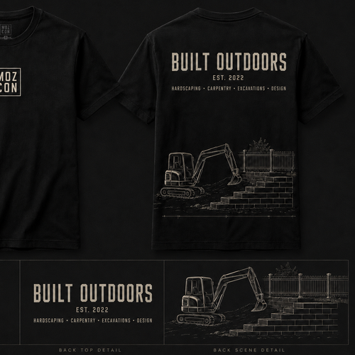 "Classy construction t shirt" winning Logo & brand identity pack