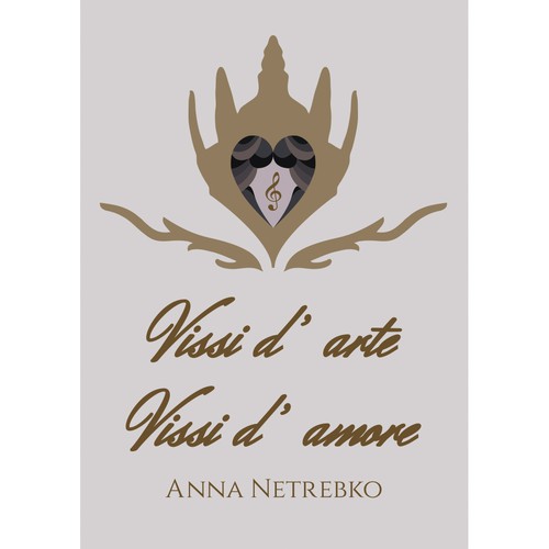 Illustrate a key visual to promote Anna Netrebko’s new album Design von Aldalaura