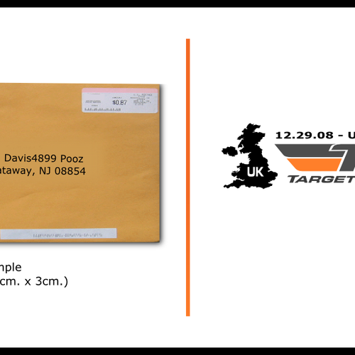 Royal Mail Letter Franking Label required Design by Marcus Cooley