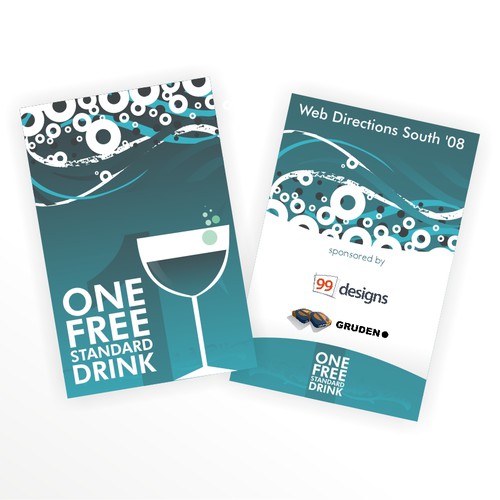 Design the Drink Cards for leading Web Conference! Design por Team Esque