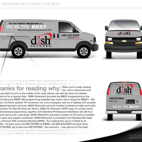 V&S 002 ~ REDESIGN THE DISH NETWORK INSTALLATION FLEET Design by artisticperson.com