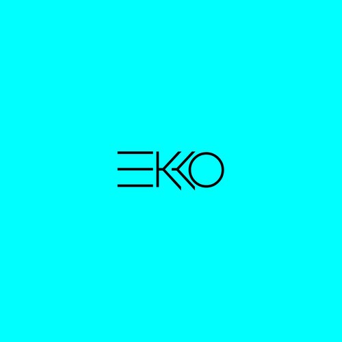 SIMPLE LOGO - ekko Letters then dm after Design by BlacKing