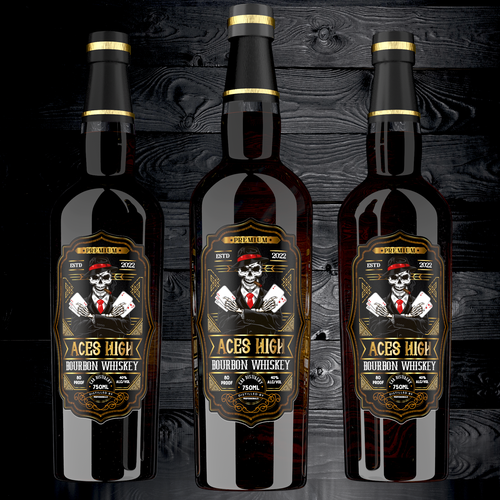 Diseño de Luxury Whiskey  New Label de ANGRYCAT™