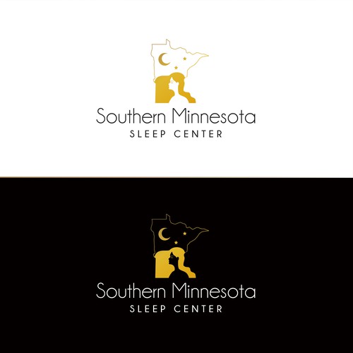 A Sleep Center logo in Southern Minnesota for breathing and sleeping better. Design by vanpog design