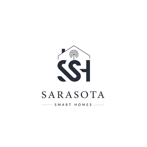 Sarasota Smart Homes logo for our company that does technology innovations and installations Design by Godly-Student