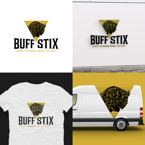 Buff Stix...Lean, Delicious, Buffalo Strong. Design by Brazuca Studio