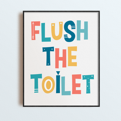 Create A Set Of Kids Bathroom Prints Poster Contest 99designs