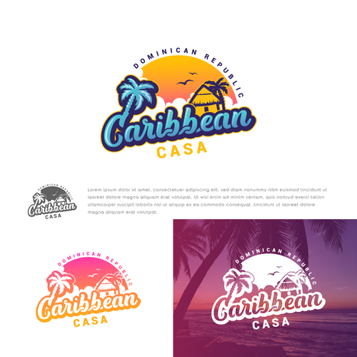 Airbnb logo, Caribbean location! Design by >>Jelena<<