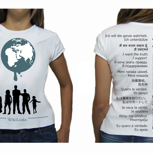 New t-shirt design(s) wanted for WikiLeaks Design by Heidi Amundsen