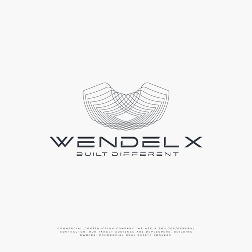 Luxury Logo Design for Wendel X — A Premium Construction Brand Built Different Design by NouNouArt