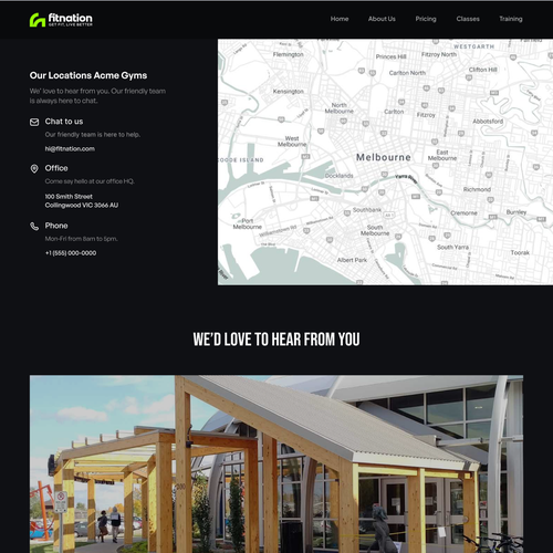 Design homepage and location page for Gym website Design by Ramoness