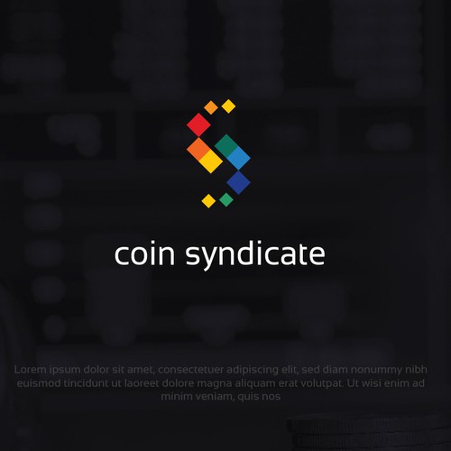 Logo for Coin Syndicate Influencer Agency Design by Bipardo