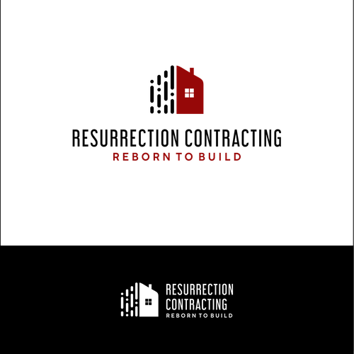 "Reborn To Build" construction company logo. Design by DoeL99