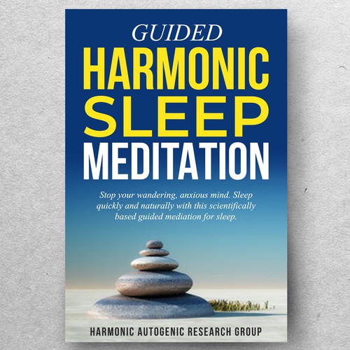 Design an abstract dark on dark sleep meditation book cover Design by ryanurz