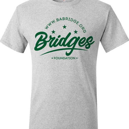 Classic Urban and Hip Tee-Shirt Design for a good cause with Bridges Foundation (non-profit) Design by sand ego