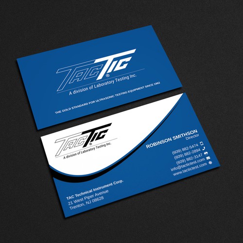 Business card for deals website