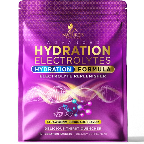 Refreshing Hydration Electrolytes Design Needed for Nature's Nutrition Design by agooshe