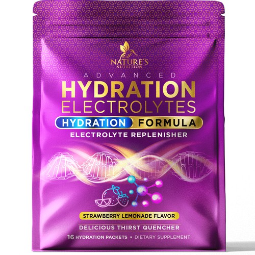 Refreshing Hydration Electrolytes Design Needed for Nature's Nutrition Design by agooshe