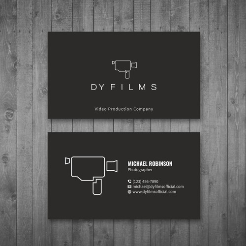 Business card for video production company Design by Tcmenk