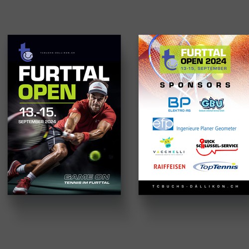 Aces & Action: Cool Flyer for a Tennis Tournament Design by P I X 3 L