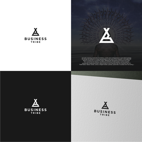 "visual language for a world-changing business tribe" winning Logo & brand identity pack