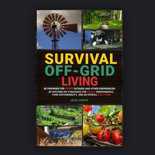 Book Cover for Off-Grid Survival Projects Design by Inwalker