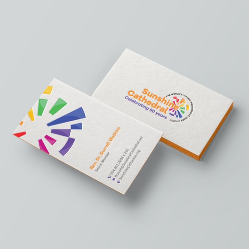 Business Card for Growing Progressing LGBTQ Church Design by Taaiebah