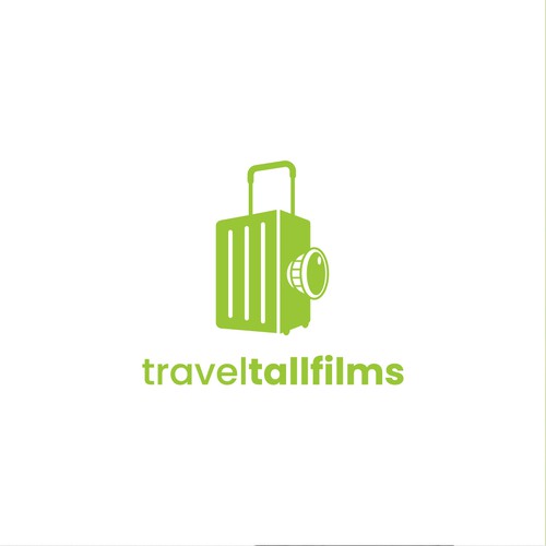 Minimalist logo for what I do: create travel films in vertical format. Réalisé par FASVlC studio