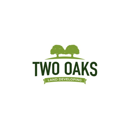 Construction, 3 business owners, use the work TWO oaks in our logo , very bold and intense  graphic Design by RafaelErichsen