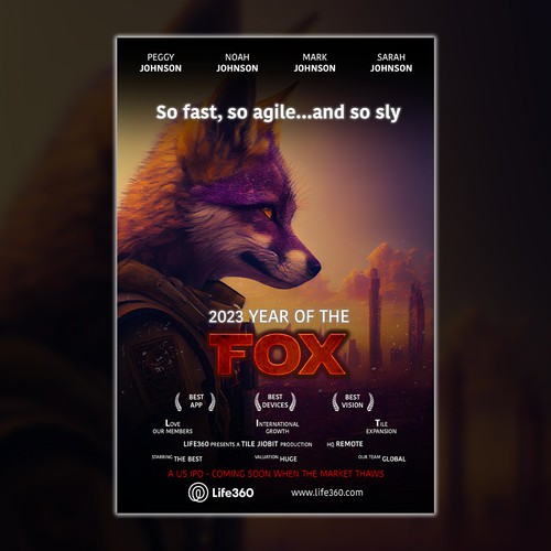 Life360 2023 Year of the Fox Poster Design by MeDesign✦