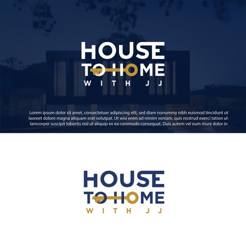 "House to Home with JJ" REAL ESTATE AGENT LOGO!! Ontwerp door Farjana_Shila