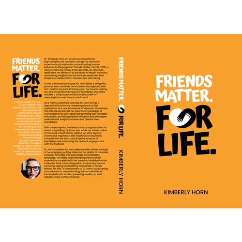 "Friends Matter. For Life.", insightful and visually captivating book on adult friendship Design by Aaniyah.ahmed