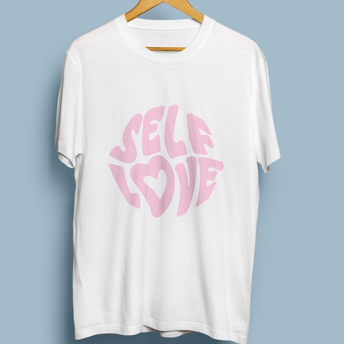 SELF LOVE MERCH T-SHIRT Design by Replika_