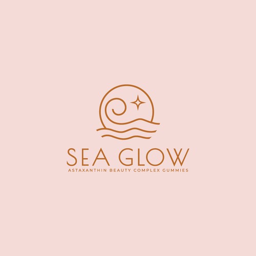 Lux Beauty Gummy Supplement made from Algae - "Sea Glow" Design by Monk Brand Design