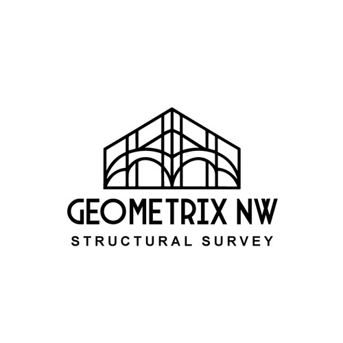 Bridge Construction Logo for Geometrix NW Design by Austin Studios