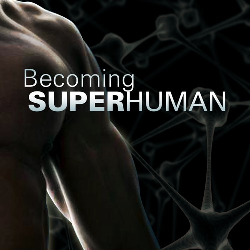 "Becoming Superhuman" Book Cover Diseño de ViVrepublic