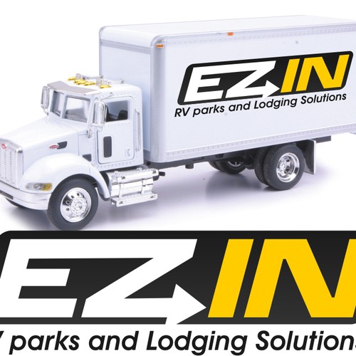 "EZ IN"  Logo ( pronounced  "Easy In") - RV parks and Lodging Solutions Design by bang alexs